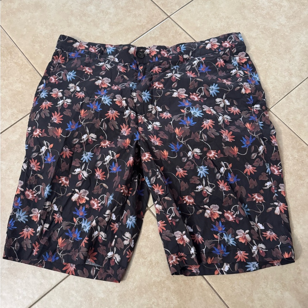 John Lennon Floral Print Shorts